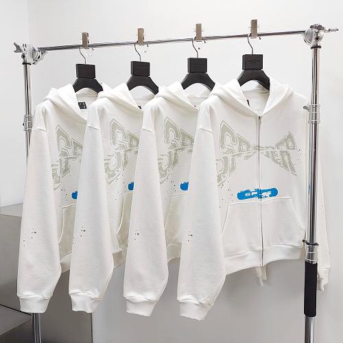 Sp5der T&F Zip Up 'White'