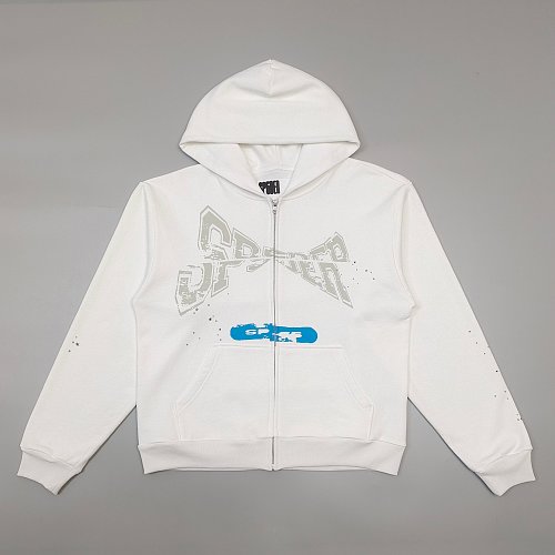 Sp5der T&F Zip Up 'White'