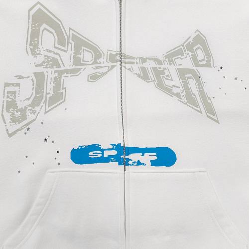 Sp5der T&F Zip Up 'White'