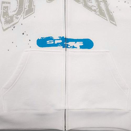Sp5der T&F Zip Up 'White'
