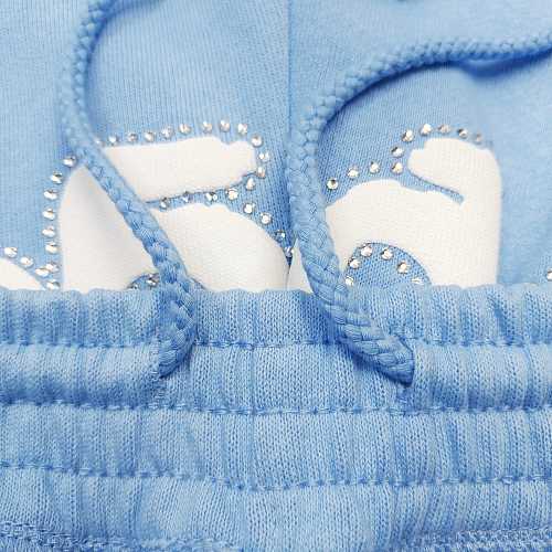 sp5der light blue shorts