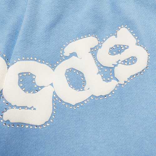 sp5der light blue shorts