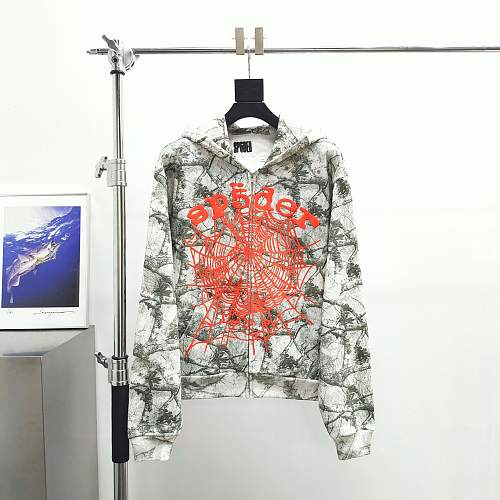 Sp5der Realtree OG Web V2 Zip Hoodie 'White Camo'