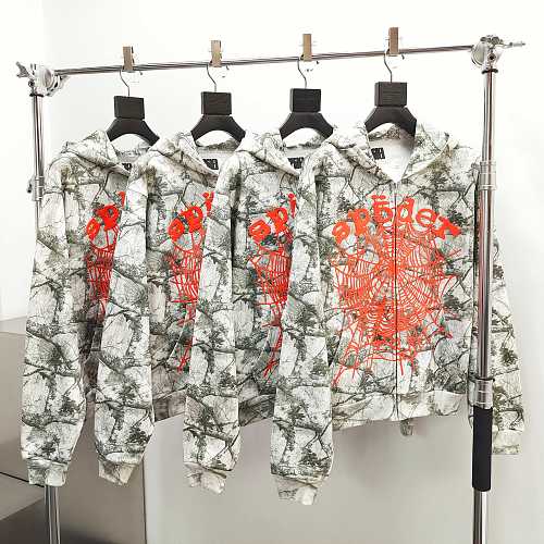 Sp5der Realtree OG Web V2 Zip Hoodie 'White Camo'