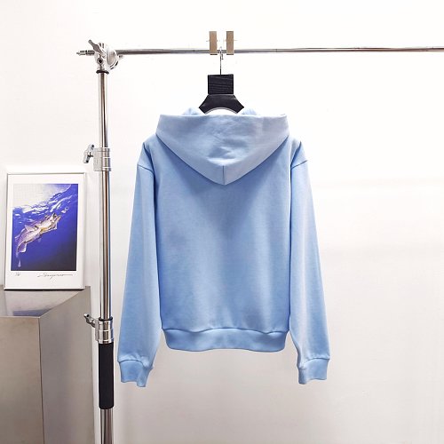 Sp5der blue Mixed Stone OG V2 Zip Hoodie