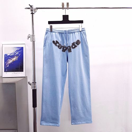 Sp5der blue Mixed Stone OG V2 sweatpants