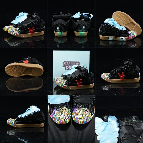 Gallery Dept x Lanvin Wmns Curb Light Sneakers Paint Drip Black Gallery Dept. x Lanvin Wmns Curb Light Sneakers 'Paint Drip - Black
