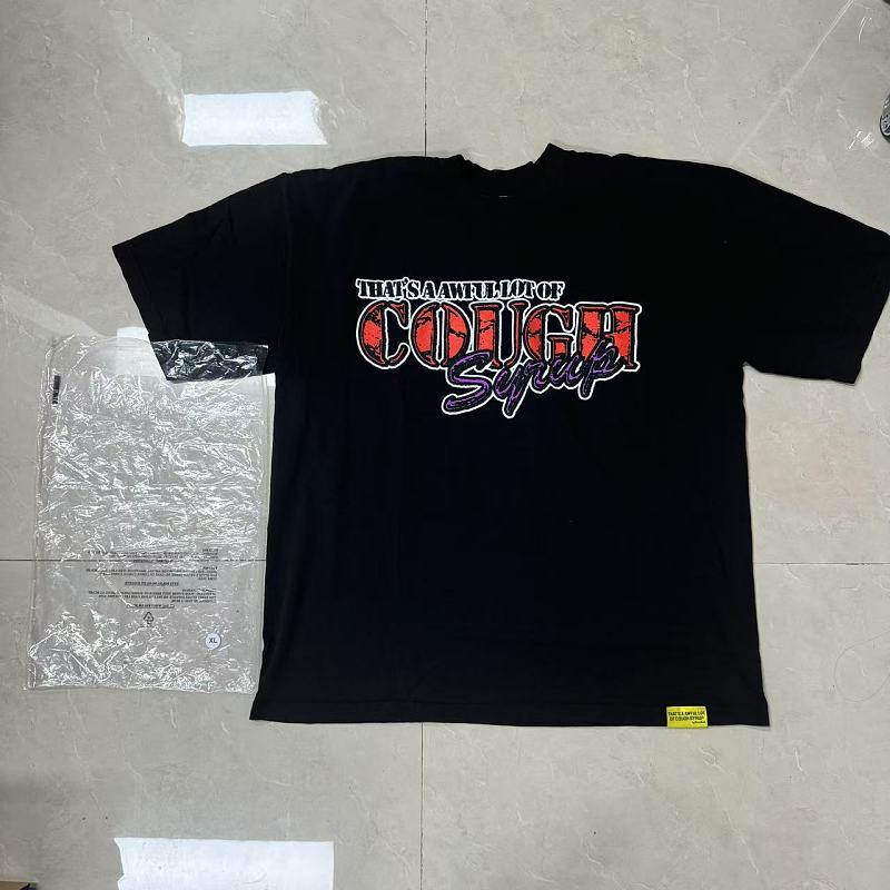 Cough Syrup Classic Logo Tee Black Red