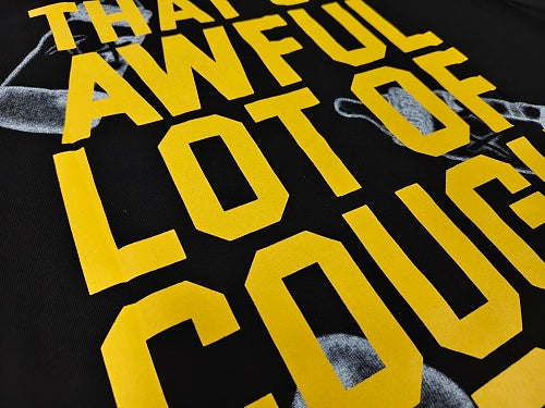 Awful Lot of Cough Syrup T-Shirt with Bottle Graphics