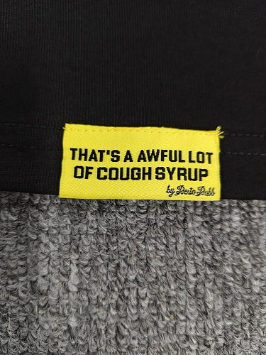 Awful Lot of Cough Syrup T-Shirt with Bottle Graphics