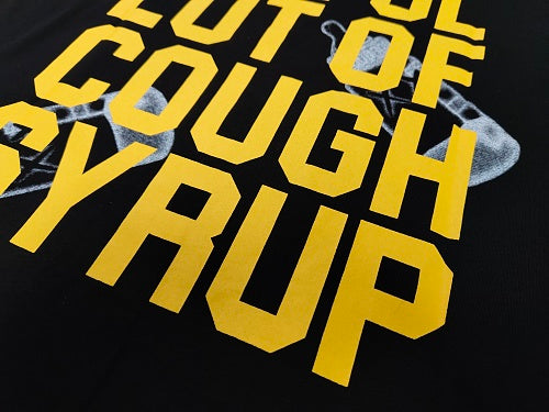 Awful Lot of Cough Syrup T-Shirt with Bottle Graphics
