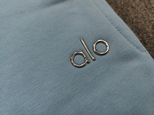 alo cuffed sweatpants light blue