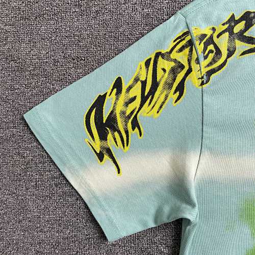 Hellstar Rasta Skull Tye-Dye T-Shirt 'Green'