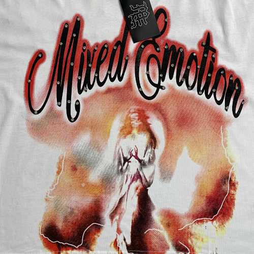 Mixed Emotion Red Rhinestone Cropped Tee