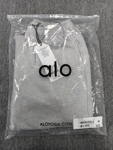 alo cuffed sweatpants gray