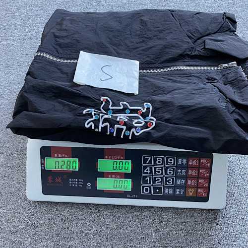 MIXED EMOTION RHINESTONE NAYLON TRACK JACKET