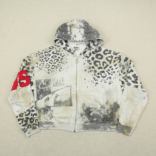 Vale Forever Cheetah Zip Up 'Grey'