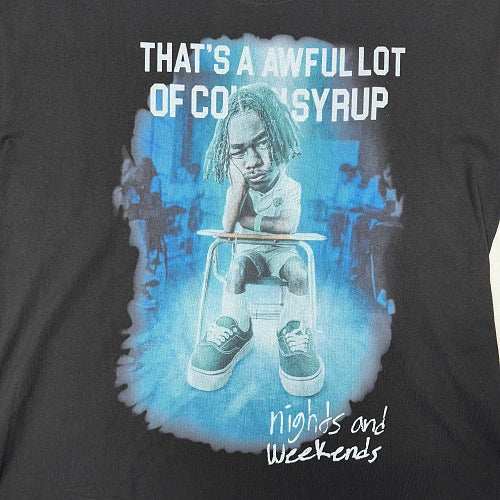 Awful Lot of Cough Syrup nights and weekends tee