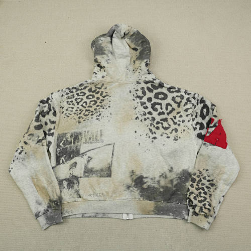 Vale Forever Cheetah Zip Up 'Grey'