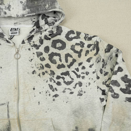 Vale Forever Cheetah Zip Up 'Grey'