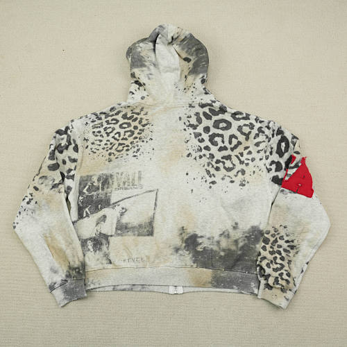 Vale Forever Cheetah Zip Up 'Grey'