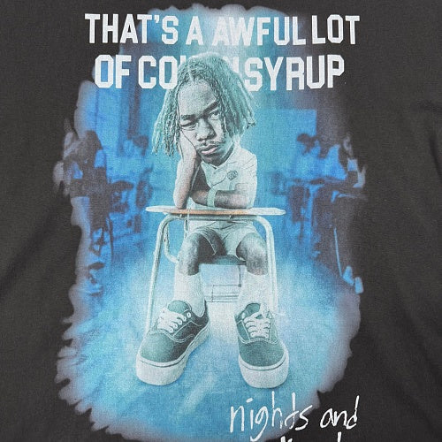 Awful Lot of Cough Syrup nights and weekends tee
