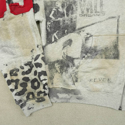 Vale Forever Cheetah Zip Up 'Grey'