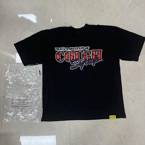 Cough Syrup Classic Logo Tee Black Red