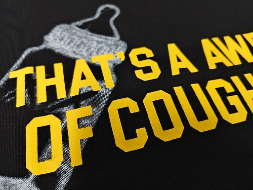 Awful Lot of Cough Syrup T-Shirt with Bottle Graphics