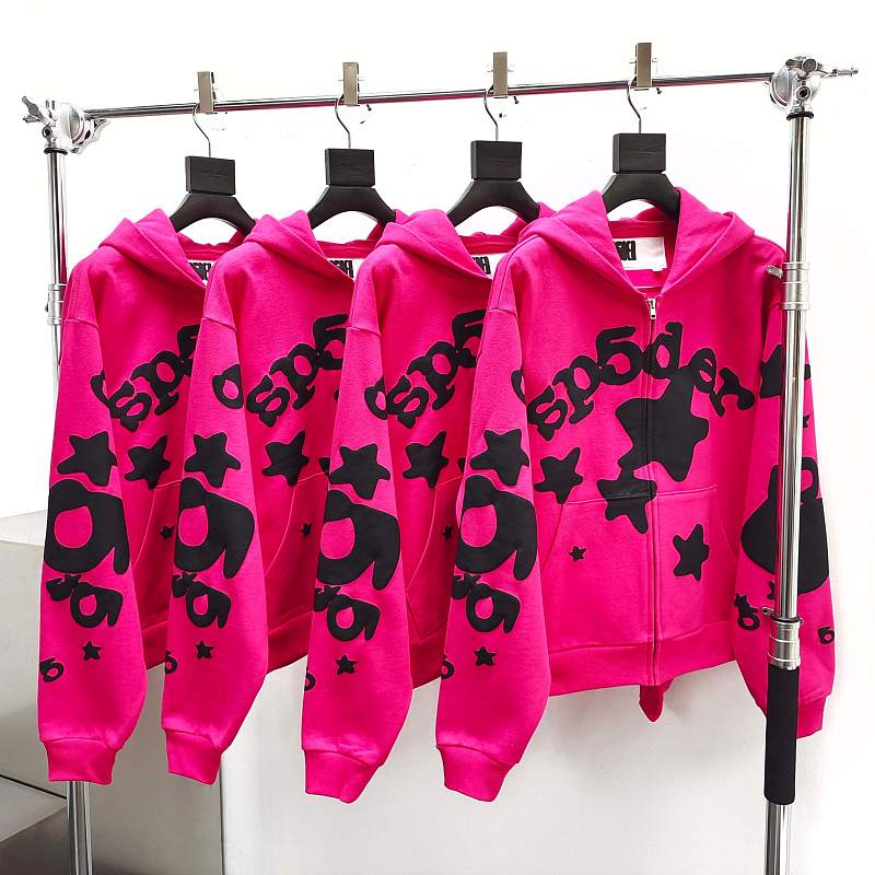 Sp5der Beluga Zip Up 'Pink'