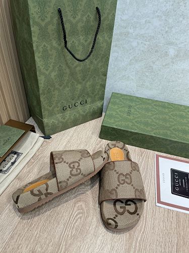 Gucci  GG Canvas Platform Slide Sandal