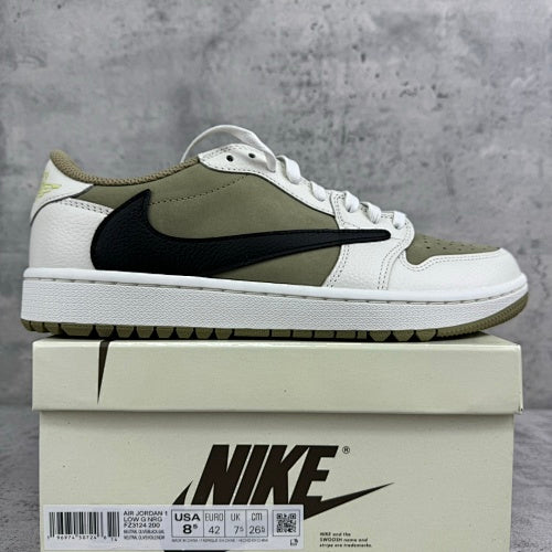 Jordan 1 Retro Low Golf Travis Scott Neutral Olive