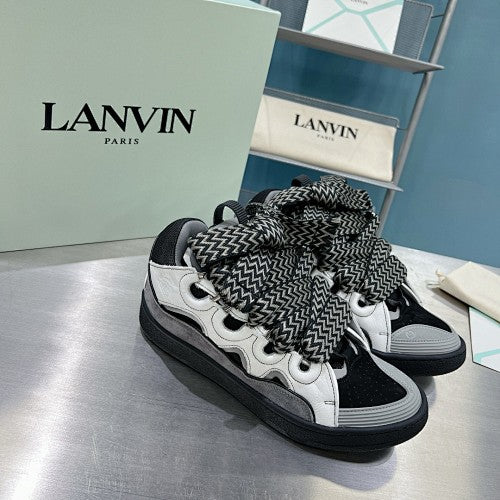 Lanvin Curb Sneakers 'White Anthracite'