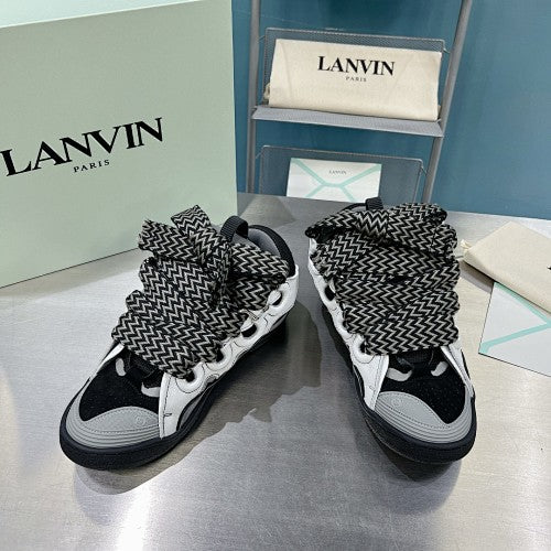 Lanvin Curb Sneakers 'White Anthracite'