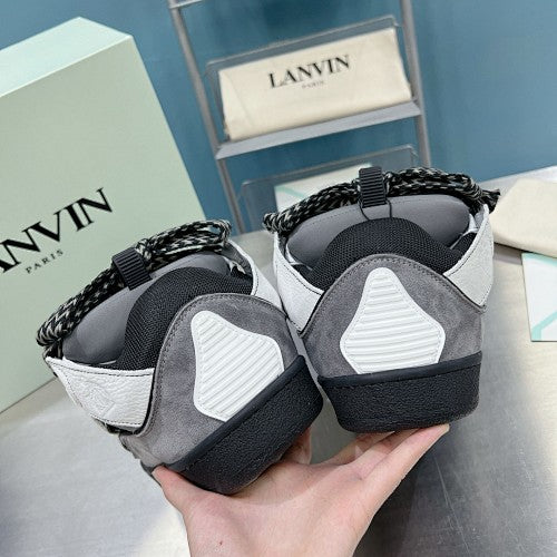 Lanvin Curb Sneakers 'White Anthracite'