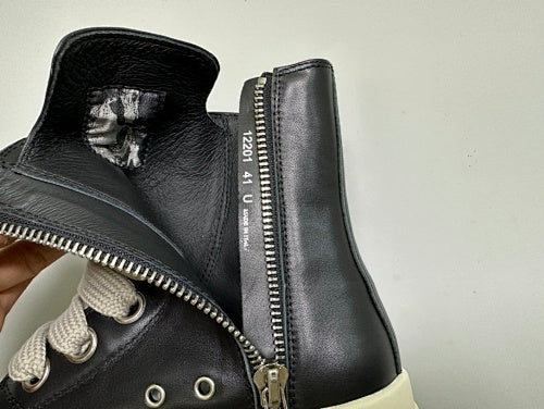 rick owens jumbo lace hight  black