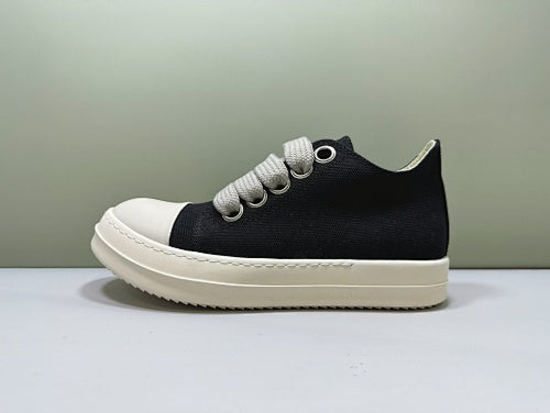 rick owens jumbo lace black low