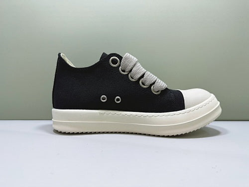 rick owens jumbo lace black low
