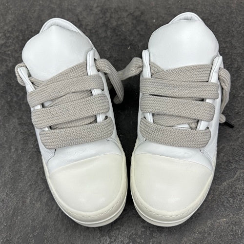 rick owens jumbo lace low white