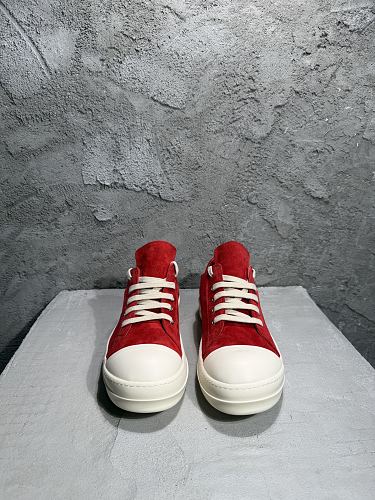 Rick Owens Extreme Low Sneakers red