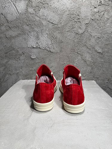Rick Owens Extreme Low Sneakers red