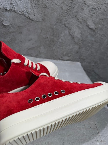 Rick Owens Extreme Low Sneakers red