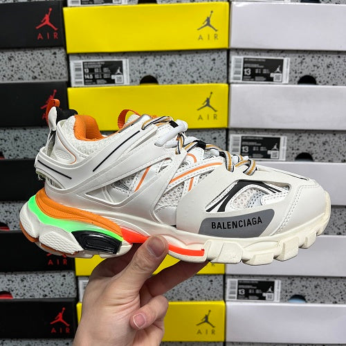 Balenciaga Track Sneaker 'White Orange' LED