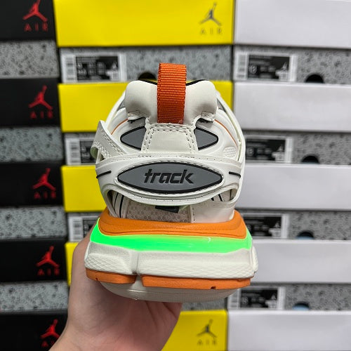 Balenciaga Track Sneaker 'White Orange' LED