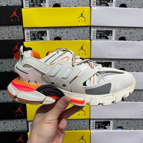 Balenciaga Track Sneaker 'White Orange' LED