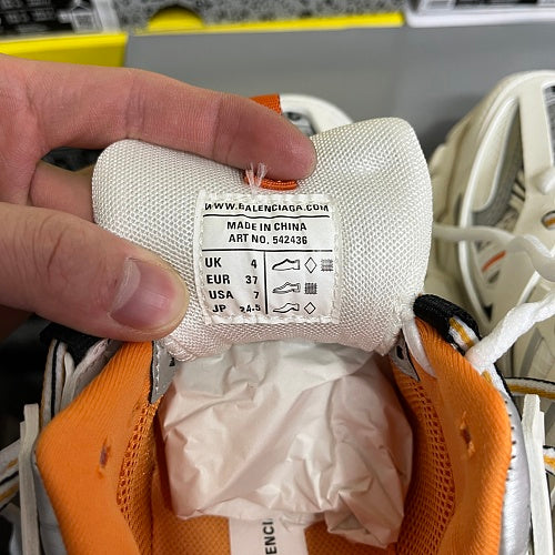 Balenciaga Track Sneaker 'White Orange' LED