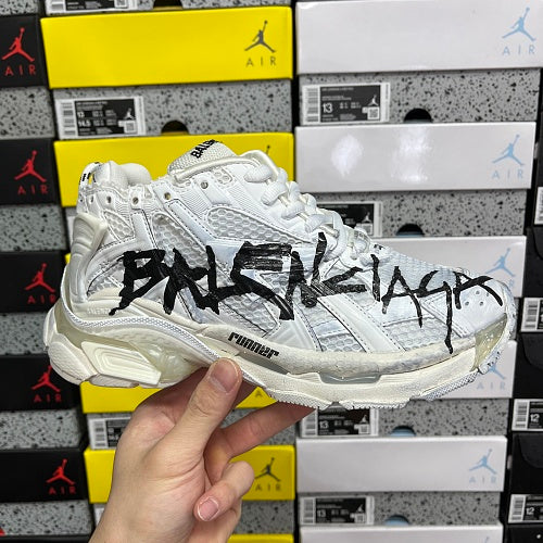 Balenciaga Runner Sneaker 'Graffiti - White Black'