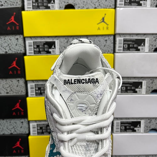 Balenciaga Runner Sneaker 'Graffiti - White Blue'