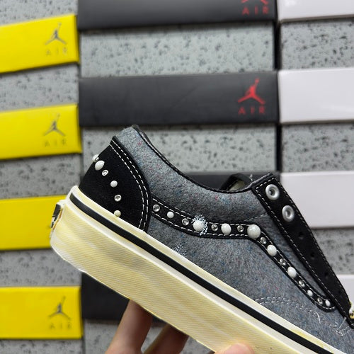 SATOSHI NAKAMOTO x Vans Old Skool Reissue 36 'Speckled Moving Blanket Grey'